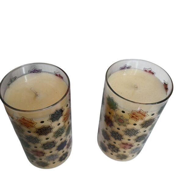 Candle Glass Vanilla Artistic Design New - Picture 7 of 10